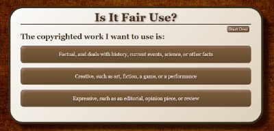 Fair Use website screenshot
